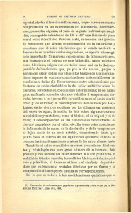 especial ciertas alteraciones filonianas, lo que parece encontrar