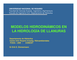 modelos hidrodinámicos en la hidrología de llanuras