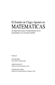 Estudio de Clases japonés - Instituto de Matemáticas