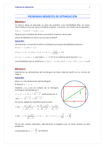 PROBLEMAS RESUELTOS DE OPTIMIZACIÓN