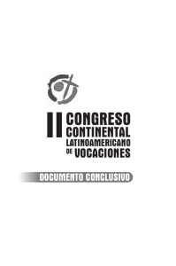 II Congreso Pastoral Vocacional - Iglesia Católica Conferencia
