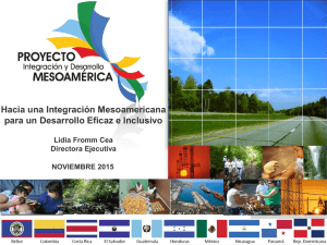 proyecto de integración y desarrollo mesoamérica
