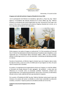 Uruguay será sede del próximo Congreso Mundial de