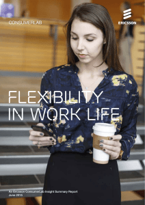 Flexibilty in work life