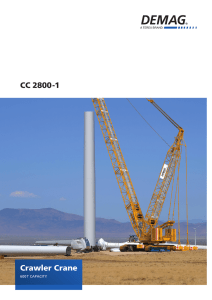 CC 2800-1 Crawler Crane
