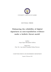 Enhancing the reliability of digital signatures as non