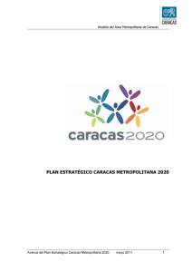 Avance del Plan Estratégico Caracas Metropolitana 2020