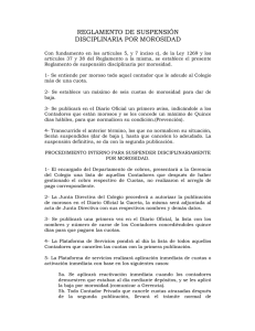 reglamento de suspensión - Colegio de Contadores Privados de