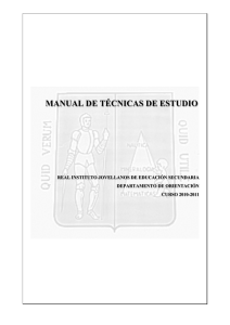 manual de técnicas de estudio - Real Instituto de Jovellanos