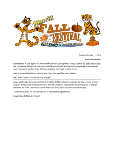 Tuesday October 11, 2016 Morrill Elementary It`s that time of year