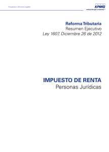 1Libro Reforma Tributaria IMPUESTO DE RENTA