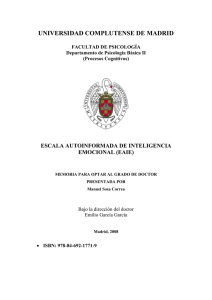 Escala autoinformada de inteligencia emocional - E