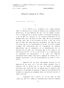 SC, P.361, L.XLVIII. Suprema Corte: A fs. 193/212 vta., Pluspetrol SA
