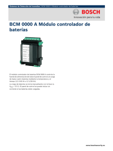BCM 0000 A Módulo controlador de baterías