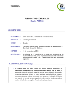 PLEBISCITOS COMUNALES Boletín 7308-06