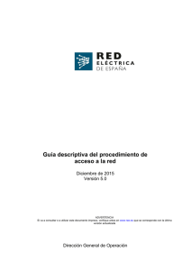 Guía descriptiva del procedimiento de acceso a la red. Diciembre de