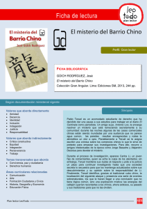 El misterio del Barrio Chino Ficha de lectura