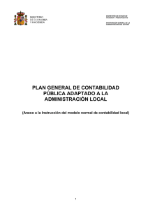Anexo: Plan General de Contabilidad Pública