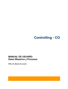 Manual de Controlling Datos Maestros y Procesos