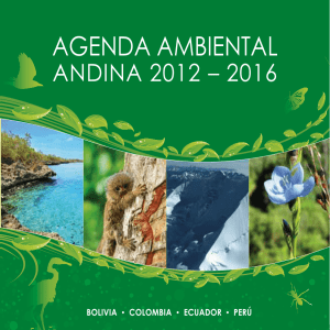 agenda ambiental - Secretaría General de la Comunidad Andina