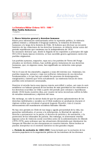 La Dictadura Militar Chilena. 1973_1990. Elías