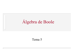 Tema 5: Álgebra de Boole