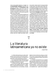 La literatura latinoamericana ya no existe