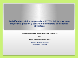 Emisión electrónica de permisos CITES: iniciativas para mejorar la