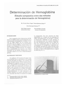 Determinación de Hemoglobina