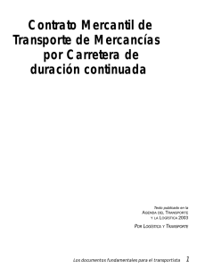 Contrato Mercantil de Transporte de Mercancías por