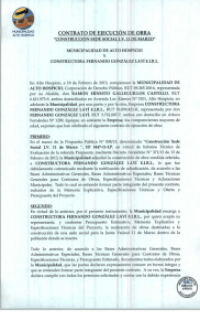 contrato de eiecución de obra