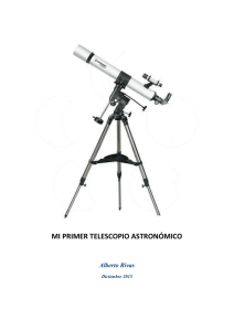 mi primer telescopio astronómico