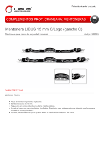 Mentonera LIBUS 15 mm C/Logo (gancho C)