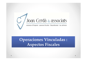 Operaciones Vinculadas : Aspectos Fiscales
