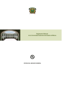 Reglamento Editorial de la Universidad Autónoma del Estado de