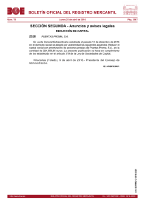 BOLETÍN OFICIAL DEL REGISTRO MERCANTIL