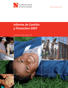 Informe de Gestión de la Fundación Social de Holcim Colombia