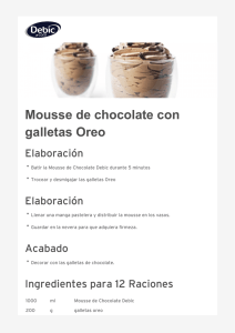 Mousse de chocolate con galletas Oreo
