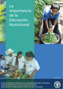 La importancia de la educación nutricional
