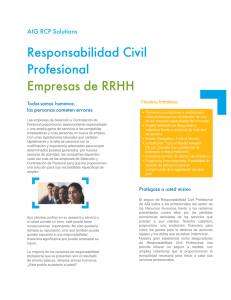 Responsab ilid ad Civ il Profesional Empresas d e RRH H