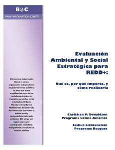 Evaluación Ambiental y Social Estratégica para REDD+