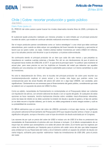 Chile | Cobre: recortar producción y gasto público
