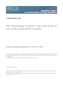The international economic crisis from point of view
