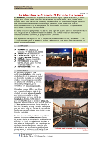 La Alhambra de Granada. El Patio de los Leones