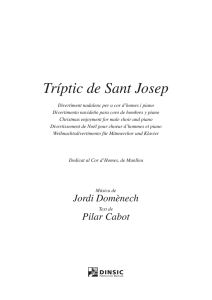 Tríptic de Sant Josep - Dinsic Publicacions Musicals