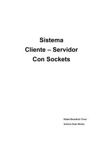 Sistema Cliente – Servidor Con Sockets