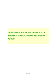 tecnologia solar geotermica con barrera termica - Isomax