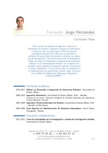 Fernando Jorge Hernández – Curriculum Vitae