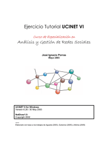 Ejercicio Tutorial UCINET VI Análisis y Gestión de