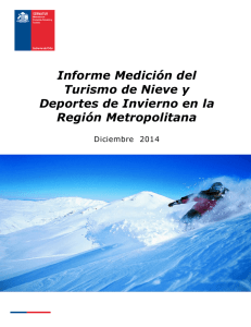 Informe Medición del Turismo de Nieve y Deportes de Invierno en la